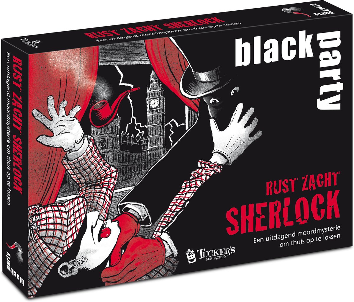 La divertida fiesta negra de la fábrica de Tucker - descansa en paz sherlock