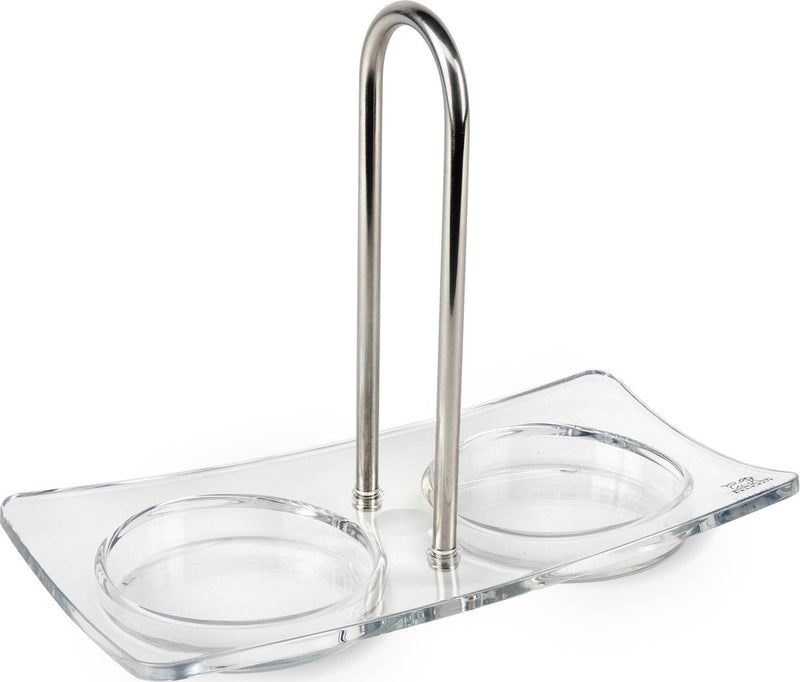 Peugeot linea soporte molinillo de sal y pimienta 15 cm - transparente - acrílico