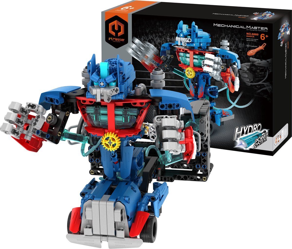 Gear2play im.master - hydrauliek combat robot constructiespeelgoed - mechanisch gevechtsfiguur