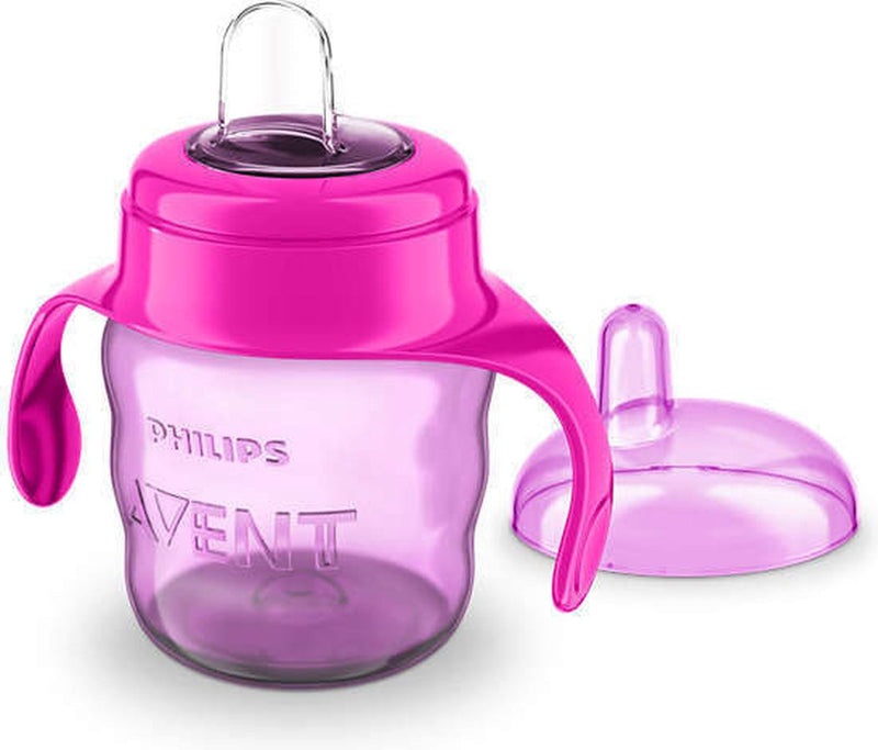 Philips avent avent un vaso con boquilla 6m + 200 ml - rosa rosa