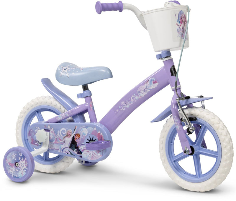 Bicicleta infantil Huffy frozen de 12 pulgadas.