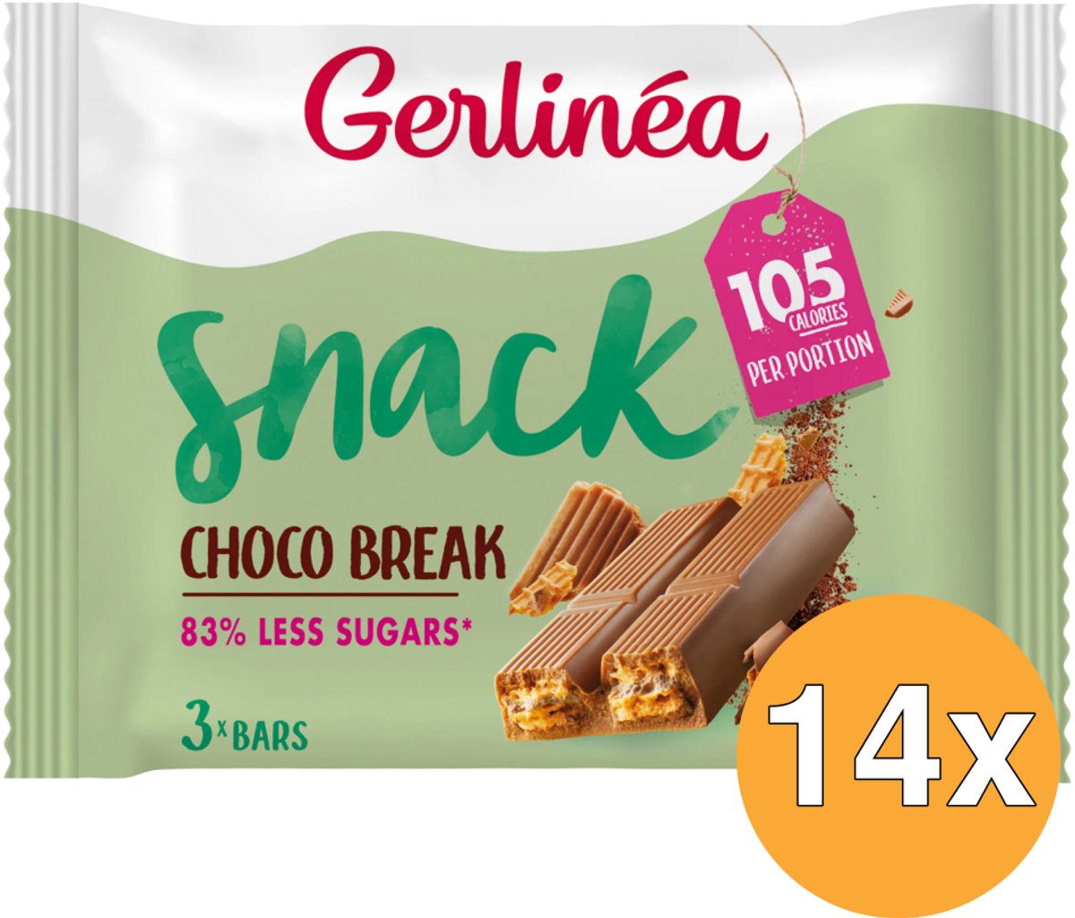 Gerlinea gerlinéa low sugar - repen - choco break - 14 x 64.5 gr