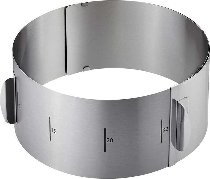 Anillo para tarta ajustable Gefu tondo xxl – acero inoxidable – ø 16,5 a 32 cm – altura 10 cm