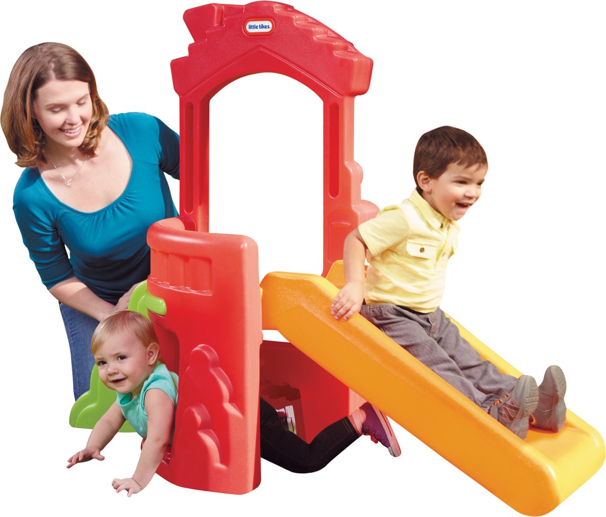 Little tikes climb 'n slide speelhuisje met glijbaan