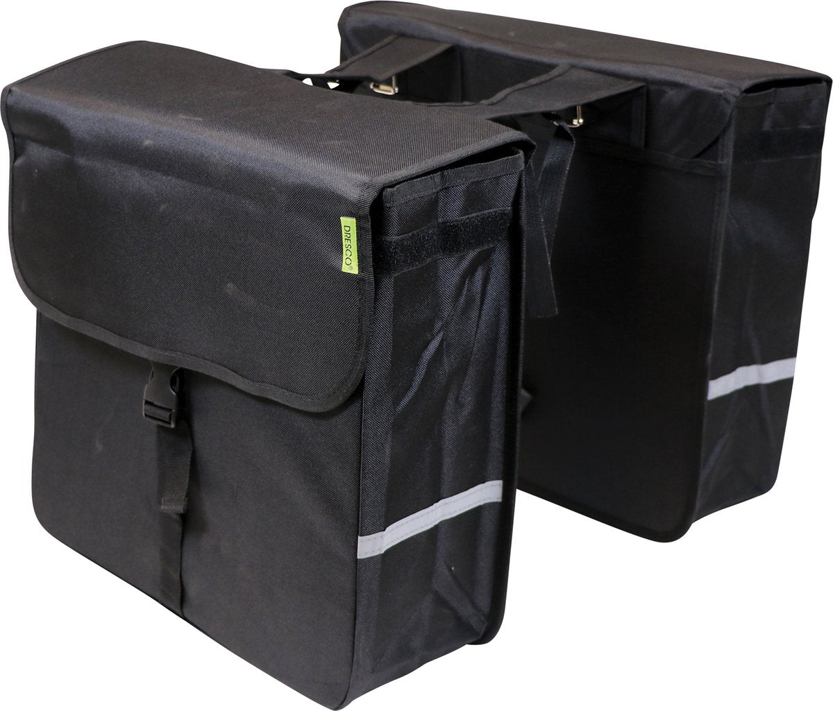 Dresco Shopper Shopper Double Bicycle Borse da 40 litri in nylon nero