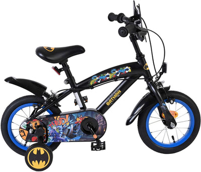 Batman Children's Bike Boys 12 pulgadas negras dos manos de la mano