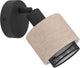 Eglo rosley spot - e14 - ø 9 cm - zwart beige - textiel