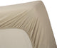 Ropa de cama de algodón percal - sábana ajustable - 80x200 - arena