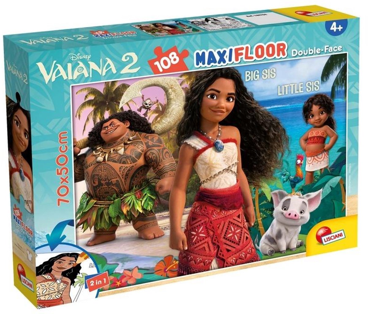 Lisciani disney puzzle df maxi floor 108 oceania 2