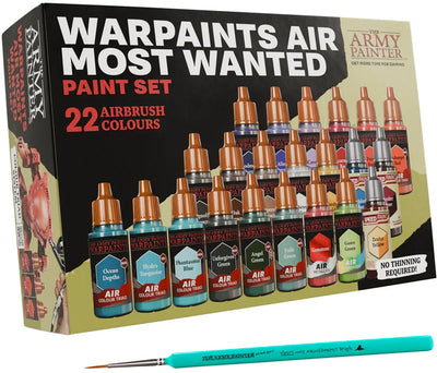 Il pittore dell'esercito - set combo warpaints air most wanted - aerografo 21×18ml, speedpaints, fluorescente - aw8004c