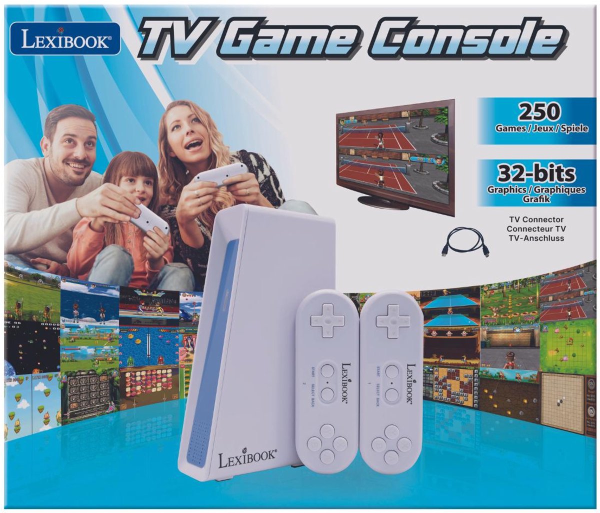 Console di gioco plug-and-play Lexibook motion TV con 250 giochi