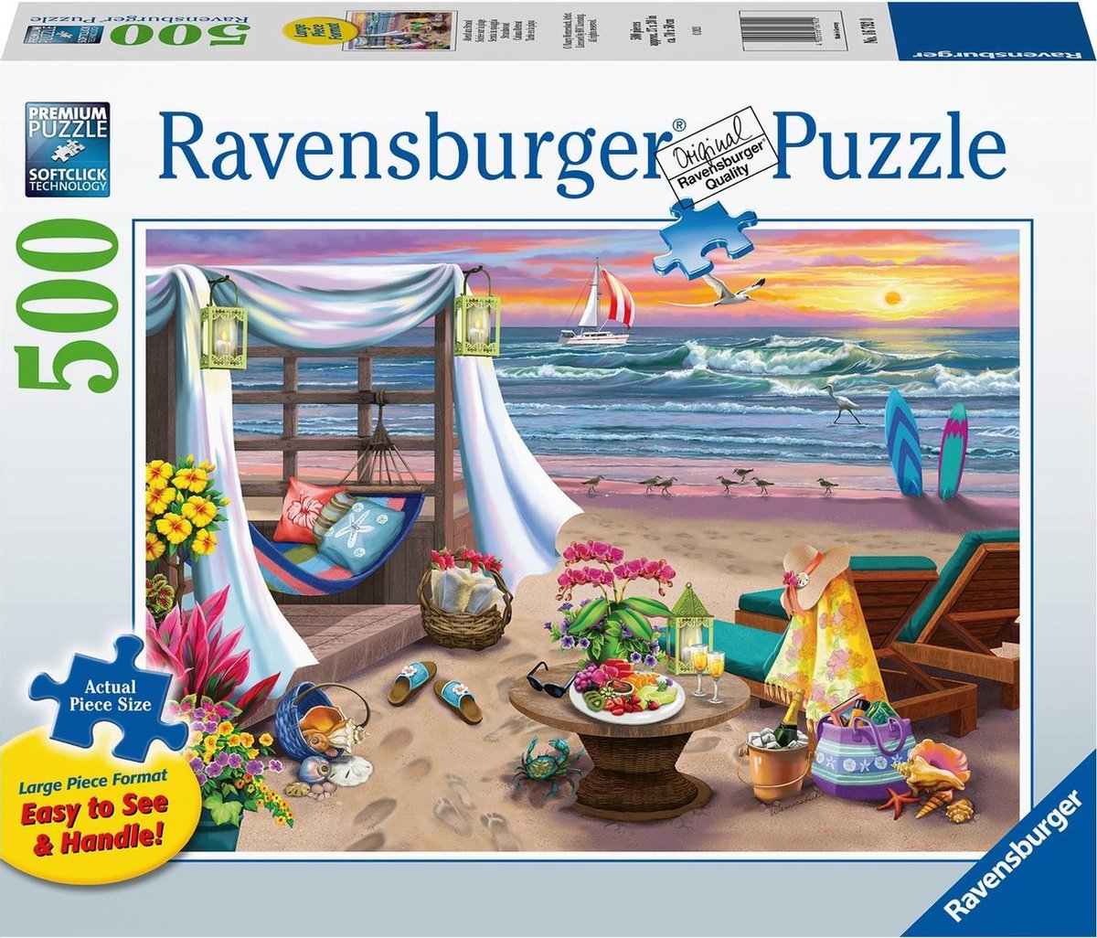 Ravvensburger Jigsaw Puzzle Beach Evening, 500st.