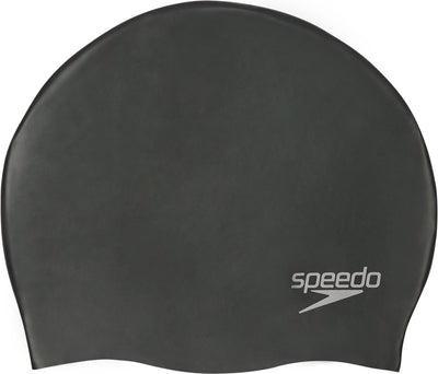 Gorro de natación Speedo Plain Moulded Silicone Cap - negro