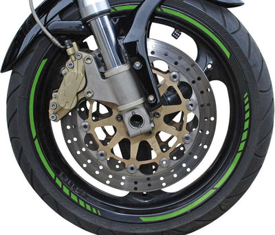 Pin Striping Foliatec 'racing' per cerchi verde neon - larghezza = 7mm: 14x 41cm