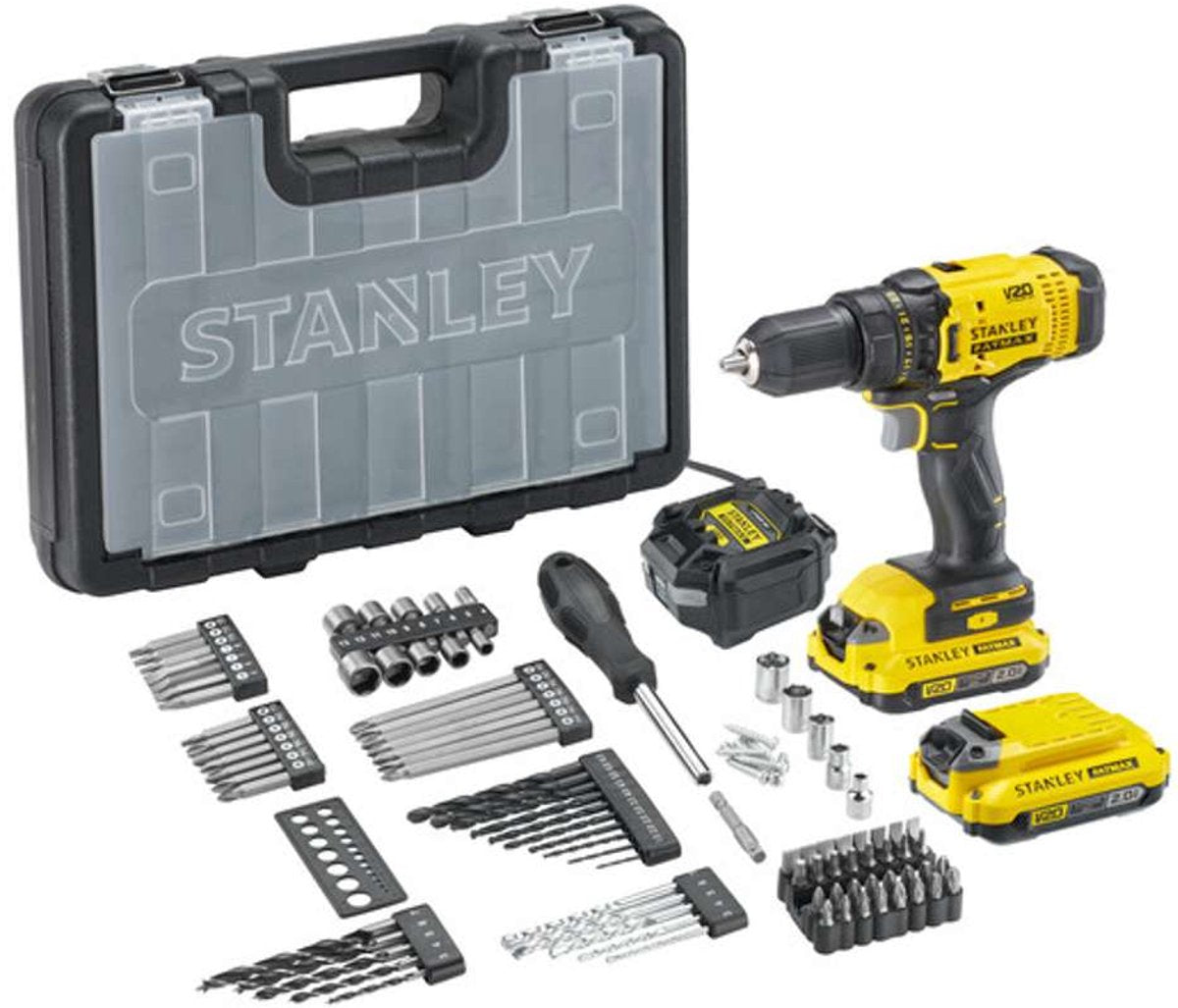 Stanley fatmax v20 - schroefmachine - 18v - 2x2.0ah - klopboormachine