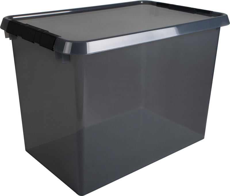 Contenitore Sunware comfort line 72l - 60x40x42 cm - grigio trasparente
