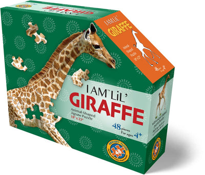 Giocattolo puzzle Mad Capp - puzzle animale giraffa 48 pezzi in cartone.