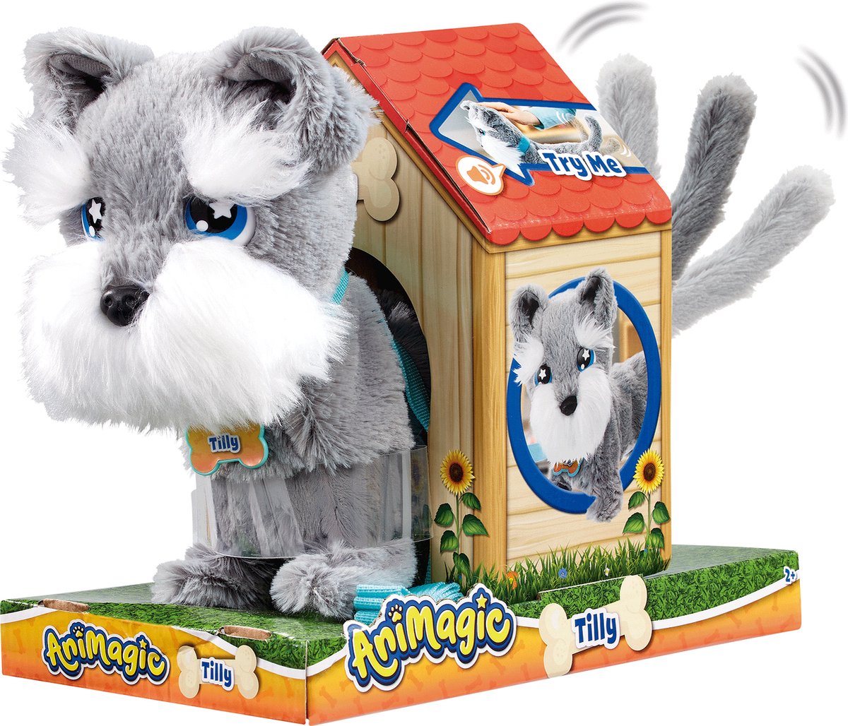 Animagic Tilly Terrier Dog Interactive abrazo