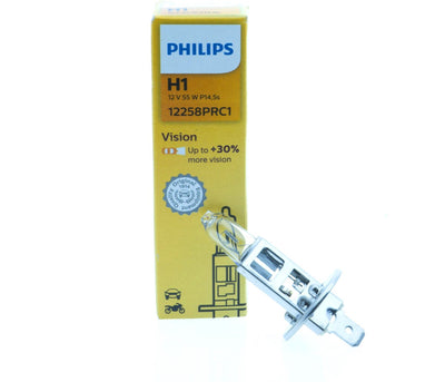 Lámpara frontal Philips h1 12v 55w visión