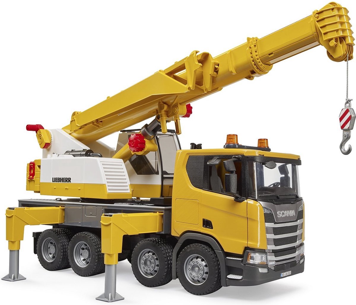 Bruder scania super 560r liebherr kraan met licht en geluid 1:16