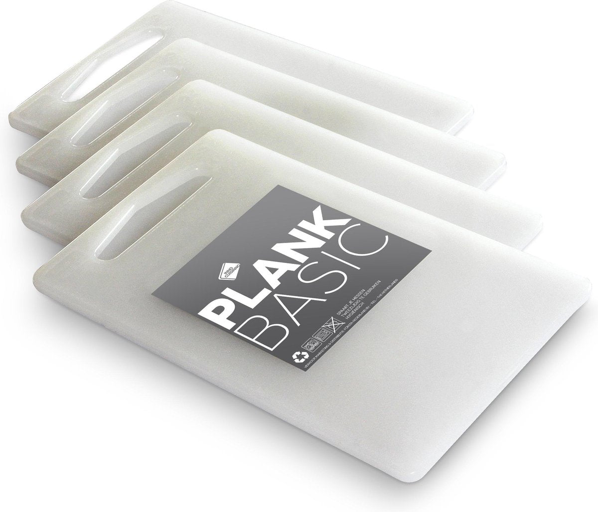 Inno cuisinno - tagliere - basic - set da 4 pezzi - 25x15cm