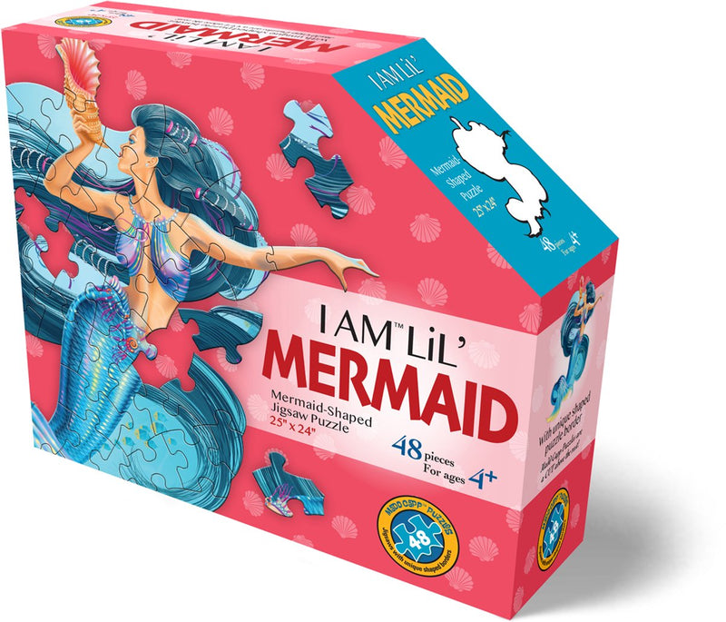 Puzzle Mad Capp sirena fantasia 48 pezzi di cartone per bambini.