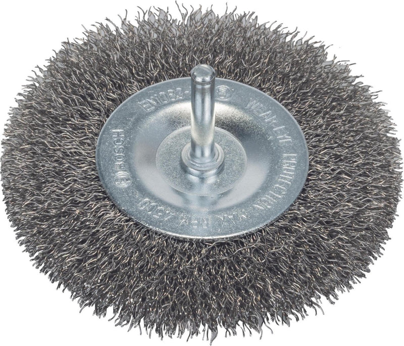Bosch 6mm schijfborstel 100 gegolfd 0.3 inox