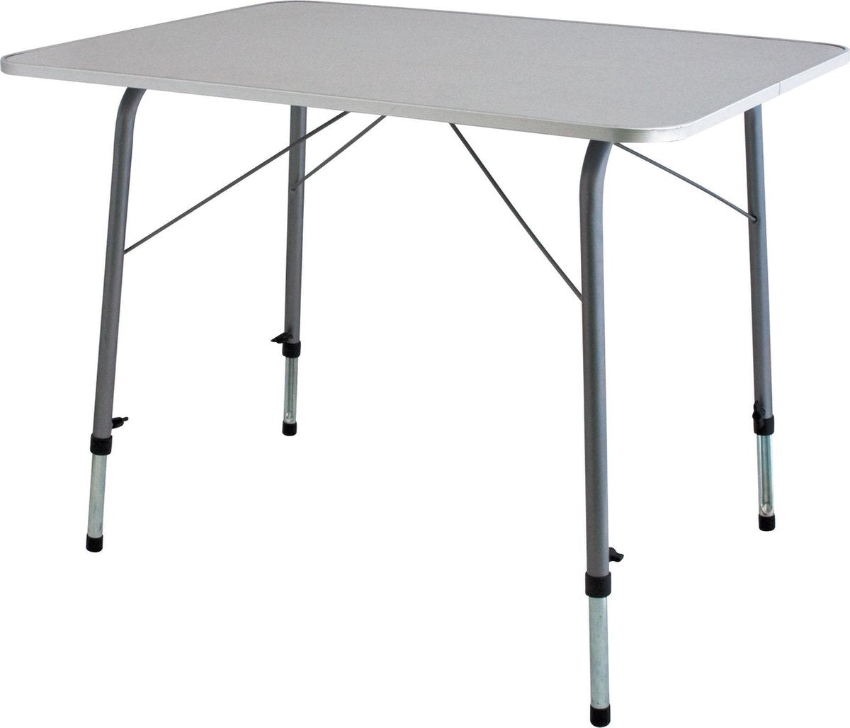 Eurotrail cadiz l - campingtafel - 121 x 61 cm - grijs