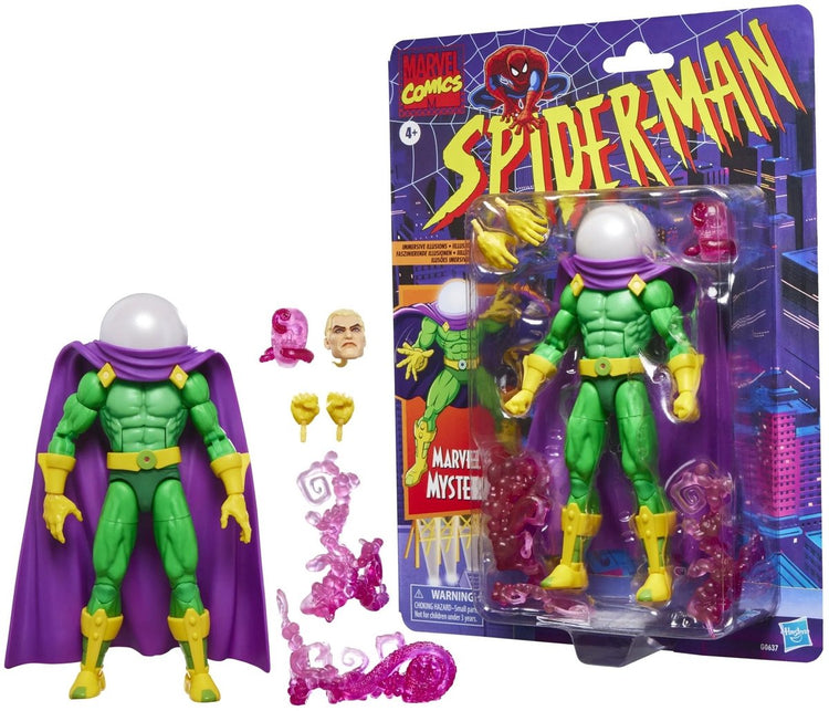 Hasbro Spider-Man Marvel Legends Action Figure retrò Marvel's Mysterio Action Figure da 15 cm