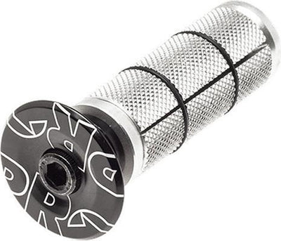 Pro balhoofdplug 1 1 4 inch 50 mm zwart zilver