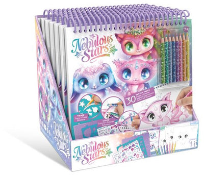 Estrellas nebulosas: cuaderno de bocetos creativo.
