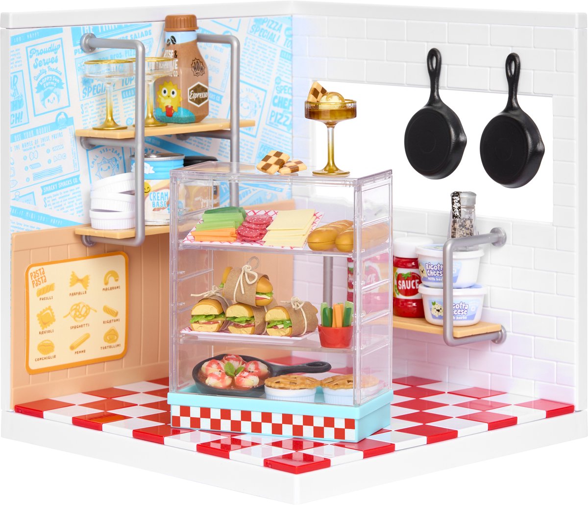 Miniverse™ make it mini space™ pizzería - set de manualidades - kit de construcción - haz tu propia mini pizzería