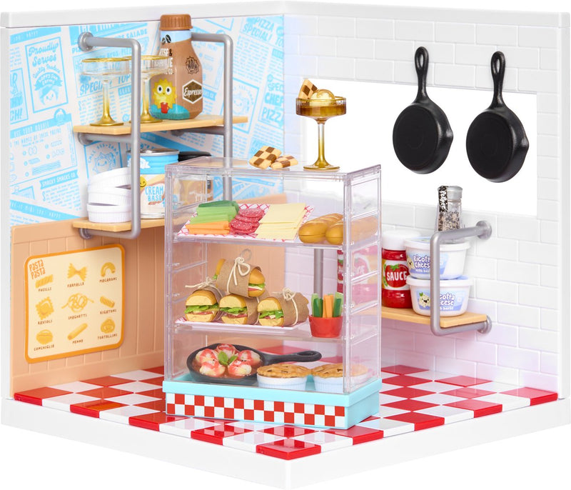 Miniverse™ make it mini space™ pizzería - set de manualidades - kit de construcción - haz tu propia mini pizzería