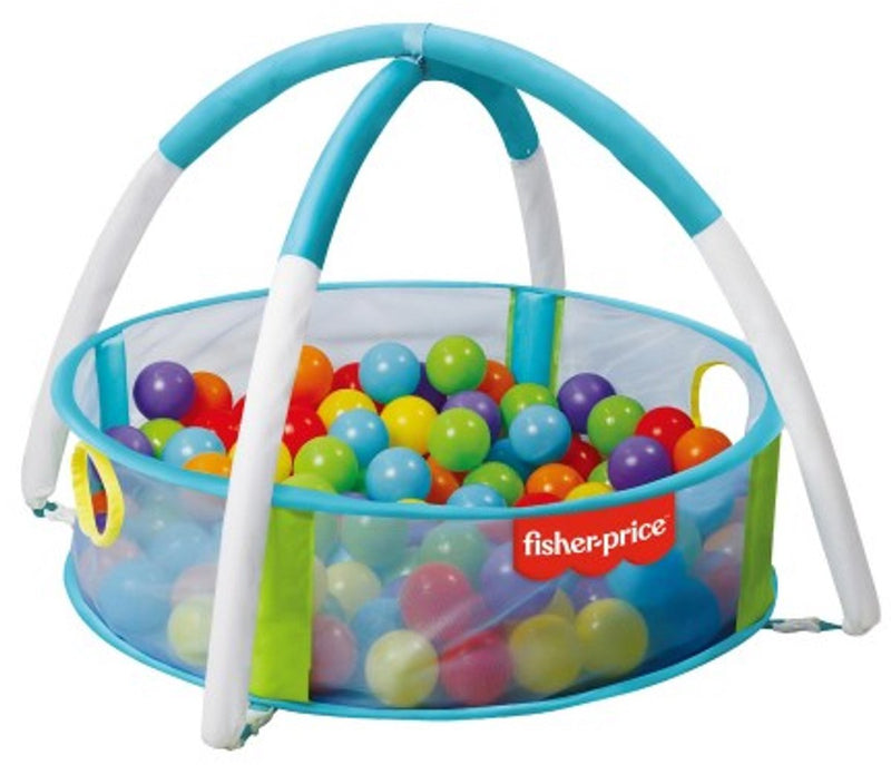Fisher-price fisher price - piscina de bolas con arco - 25 bolas incluidas - diámetro 72 centímetros - función de juego para desarrollar la coordinación ojo-mano