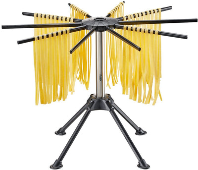 Secador de pasta Gefu diverso pequeño 25 cm – plegable – con 10 brazos y bastón de transporte