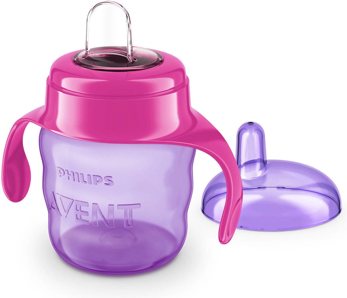 Bicchiere Philips avent - 6+ mesi - 200 ml - viola - scf551 03