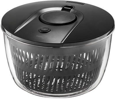 Gefu centrifuga per insalata push it 5 litri - asciuga insalata in acciaio inox con meccanismo a pressione - manico per insalata - antiscivolo - 5l