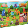 Lobbes speelgoed bv lobbes klei speelset dieren wereld - 6 kleuren klei en gereedschap.