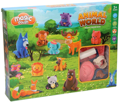 Set di argilla del mondo degli animali - 6 vasi di terracotta