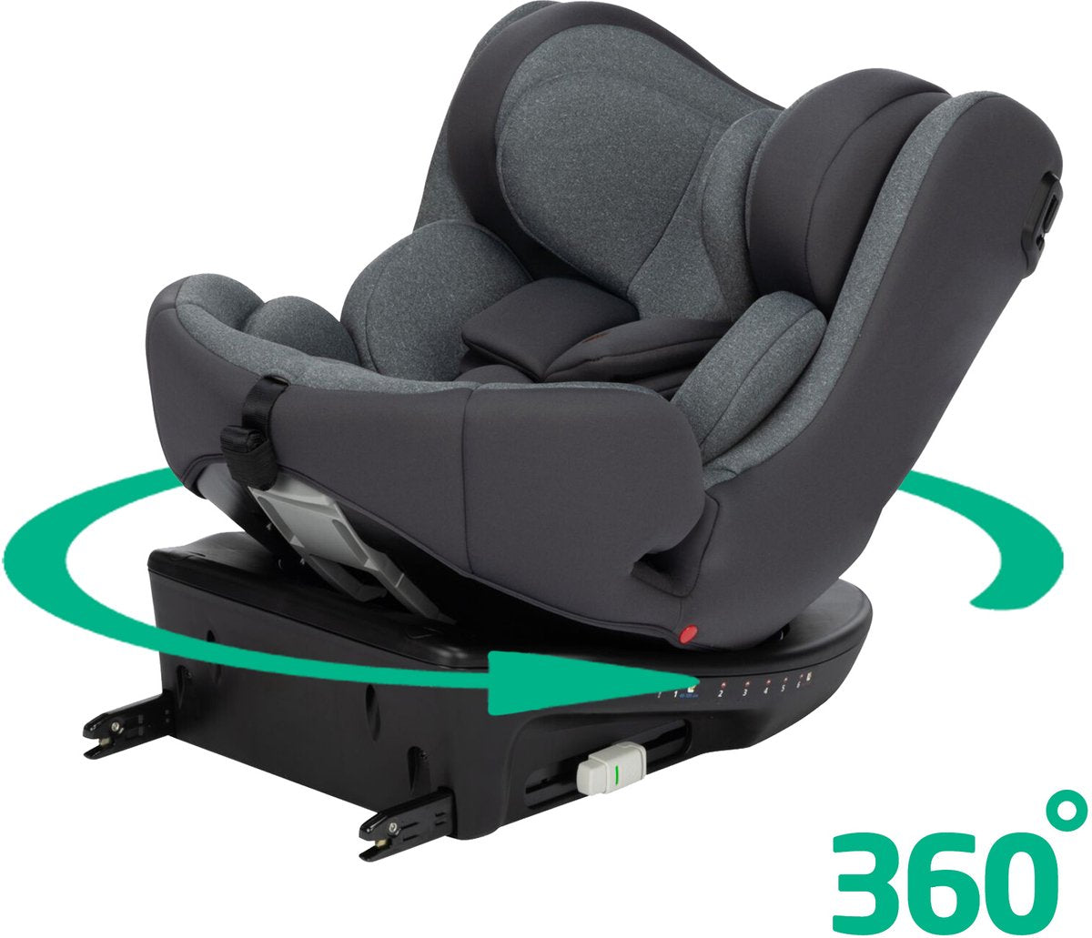 Bebeconfort evolvefix i-size - autostoeltje - tinted graphite - vanaf geboorte tot 12 jaar