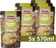 Zuppa extra ricca Unox in sacchetto - Zuppa olandese di piselli - 5 x 570 ml - Confezione risparmio