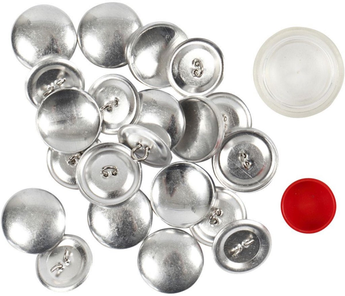 Creativ company diy buttons, d 22 mm, 12 pieces 1 box