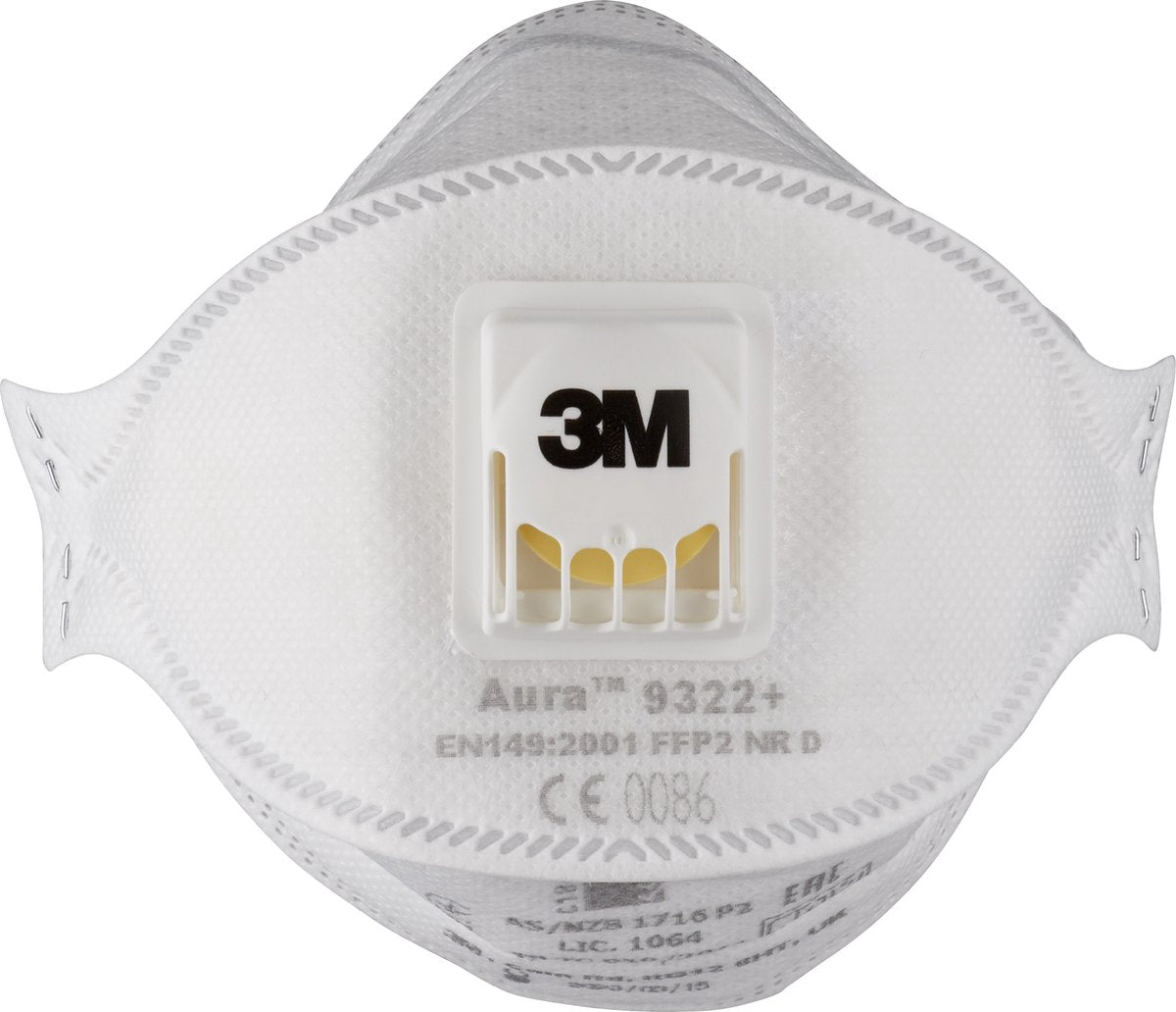 Maschera antipolvere 3m ffp2 - 9322 - 10 pezzi (scatola)