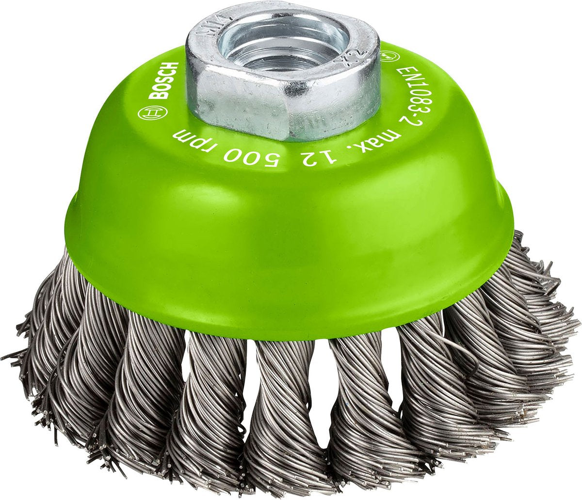 Spazzola Bosch M14 75 treccia 0,5 in acciaio inox