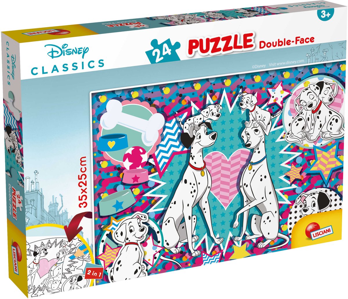 Lisciani disney puzzle df m-plus 24 carica dei 101