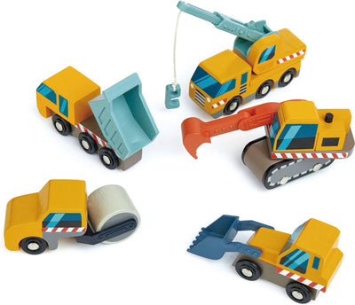 Giocattoli Tender Leaf trasporto Tender Leaf - veicoli da cantiere - legno - 3 anni