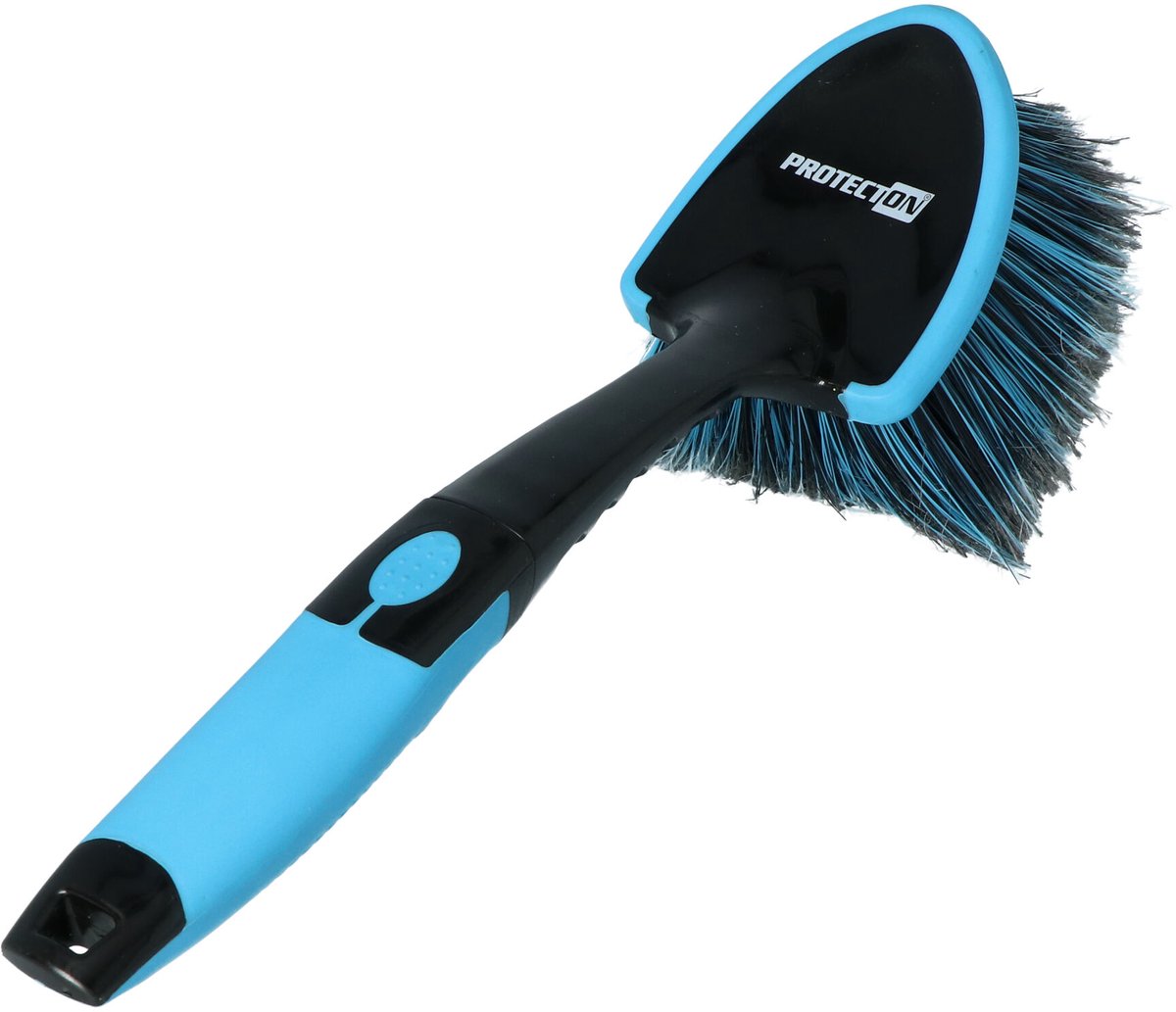 Cepillo para ruedas Protecton - mango corto - limpieza de ruedas y pasos de rueda - parachoques protector de goma