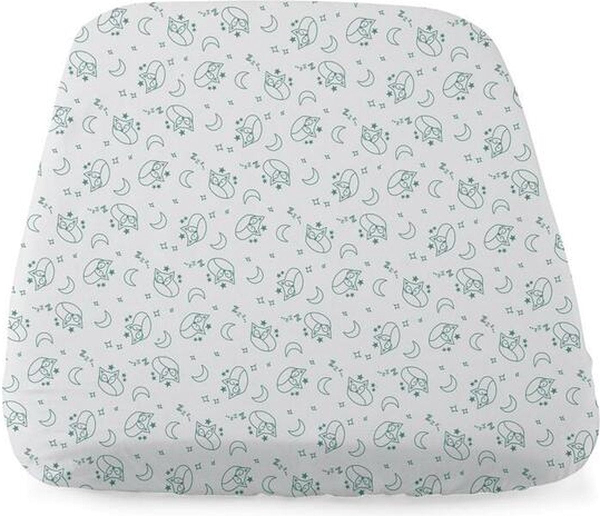 Chicco - next2me - hoeslaken - set van 2 - foxy - groen wit