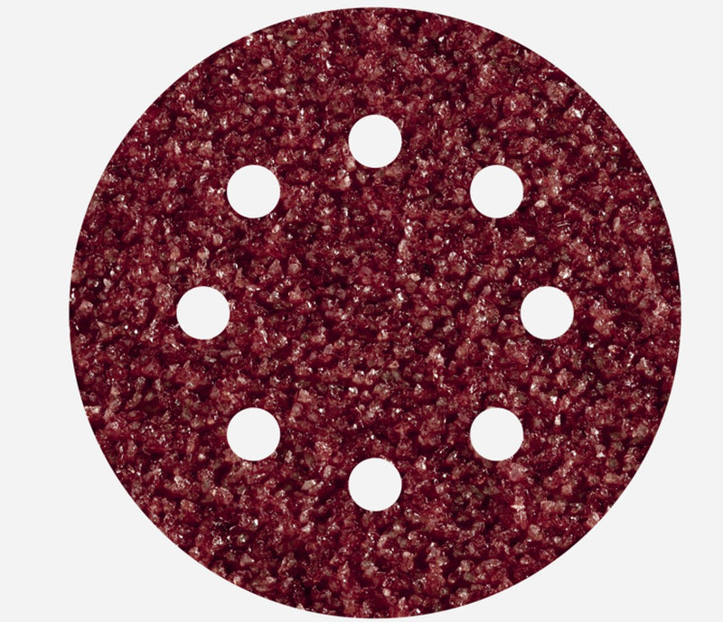 Wolfcraft - 25 dischi abrasivi ø 125 mm - grana 40 - carta vetrata con velcro per legno e metallo - per levigatrice eccentrica - 2069100
