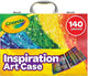 Crayola - pacchetto hobby - ispirazione valigia da colorare per bambini - 140 pezzi